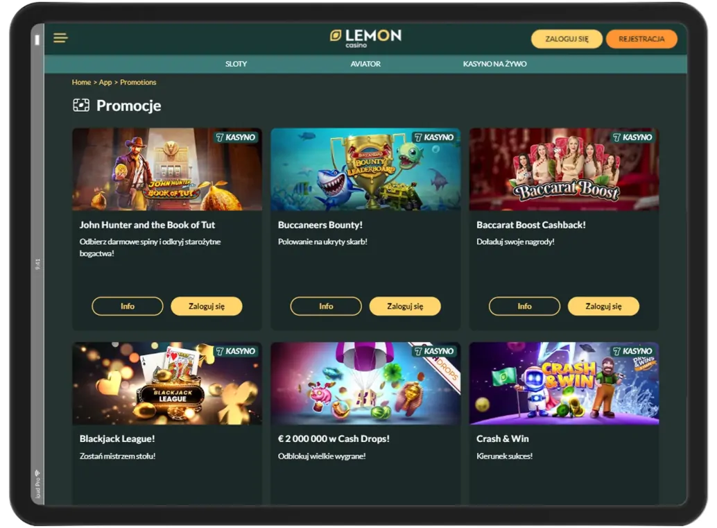 Lemon kasyno bonus